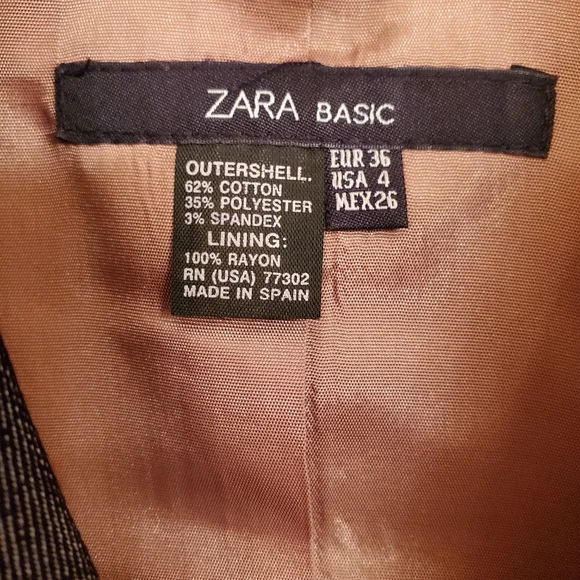 ZARA denim blazer SIZE 36 / 4 - Picture 3 of 8